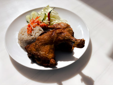 Roti Chicken With Fried Rice Large